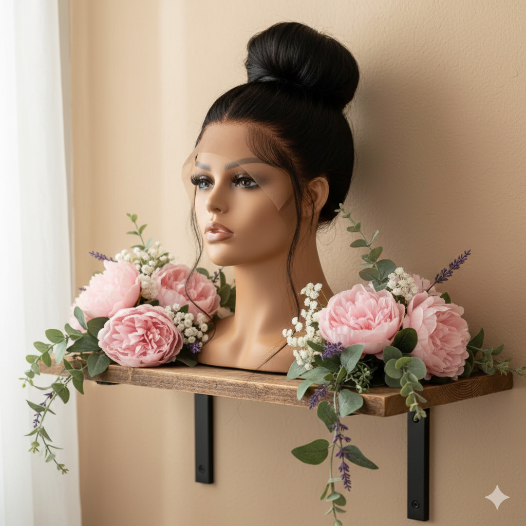 Perruque “Amara” – Cheveux Naturels Lisses 100 % Humains