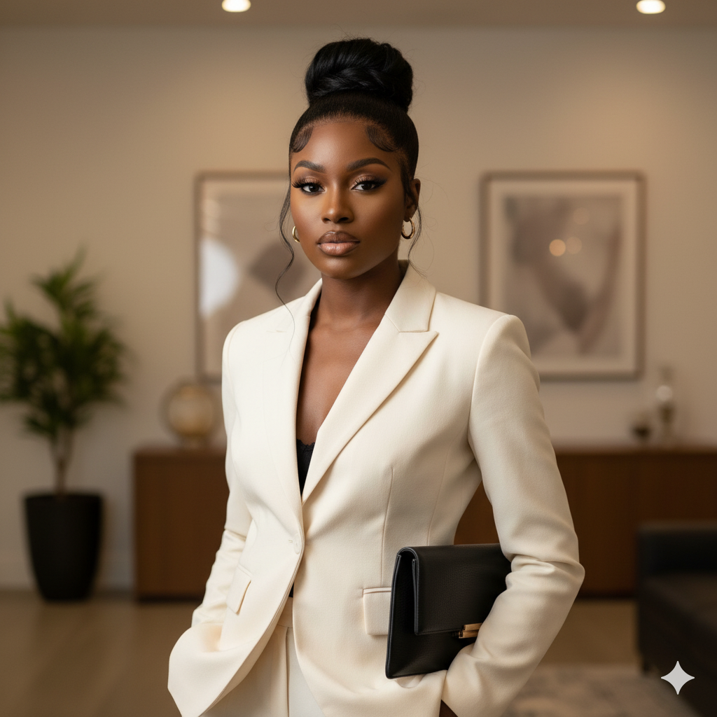 Perruque “Amara” – Cheveux Naturels Lisses 100 % Humains